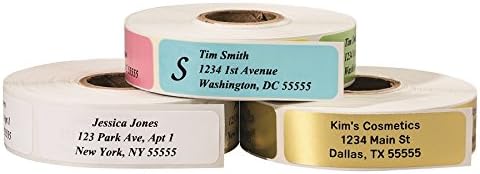 Return Address Labels - Roll of 500 Personalized Labels (White)