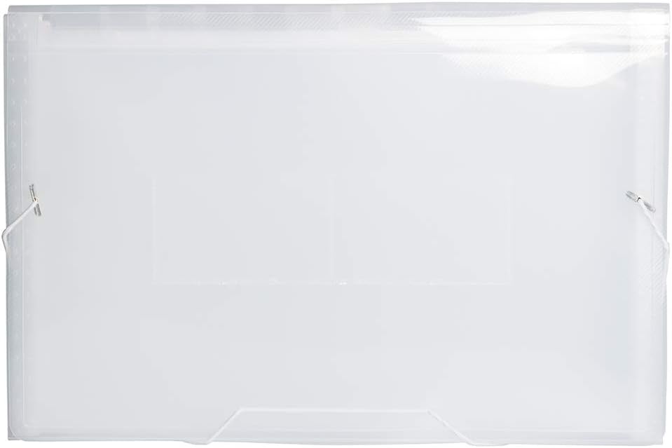 JAM Paper Accordion Folders - 13 Pocket Plastic Expanding File - Legal Size - 10 x 15 - Red - Sold Individually