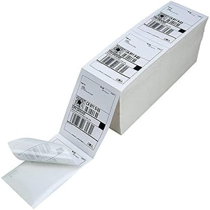 L LIKED 200 4x6 Thermal Labels Fanfold, Direct Thermal Shipping Labels - Perforated and Strong Adhesive