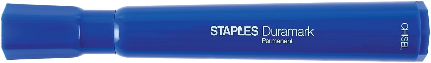 STAPLES Permanent Markers, Ultra Fine Tip, Black, 12 Pack – Duramark Precision Markers for Writing, Drawing & Labeling