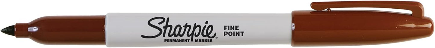 Sharpie Permanent Markers, Fine Point, Black, 12 Count