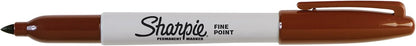 Sharpie Permanent Markers, Fine Point, Black, 12 Count