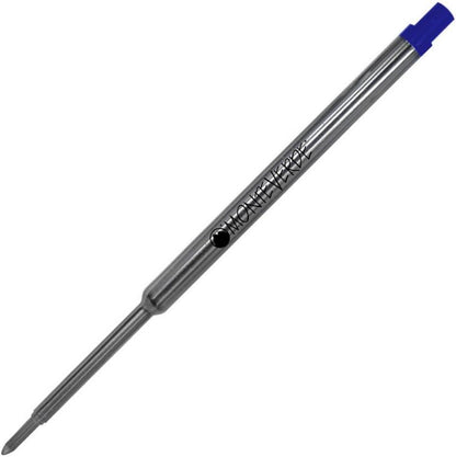 Monteverde USA Capless Gel Refills to Fit Waterman Ballpoint Pens, Fine Point, Black, 2-Pack, Smooth and Reliable Writing for Everyday Use