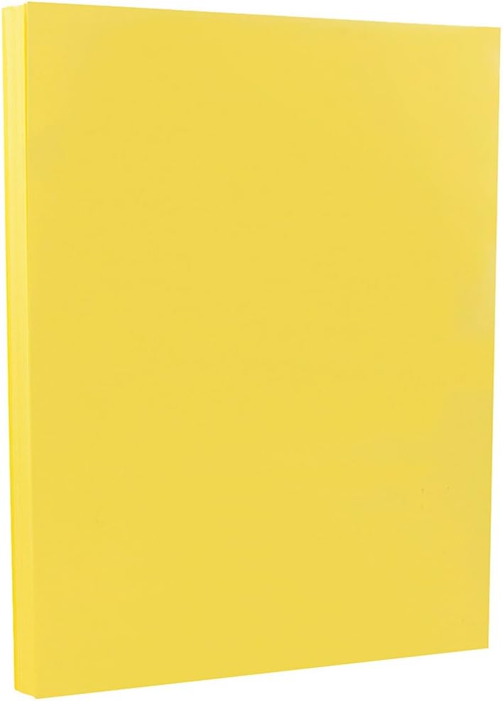 JAM PAPER Vellum Bristol 65lb Cardstock - 8.5 x 11 Coverstock - 147 gsm - Cream - 50 Sheets/Pack