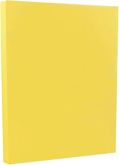 JAM PAPER Vellum Bristol 65lb Cardstock - 8.5 x 11 Coverstock - 147 gsm - Cream - 50 Sheets/Pack