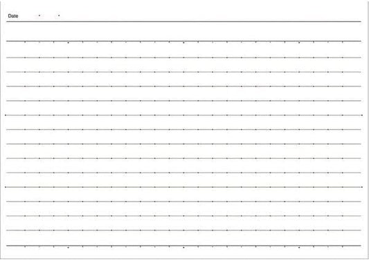 KOKUYO Campus Composition Notebook, 5 Pack, Half Size Junior Composition Book, B 7mm Dotted Rule, 30 Sheets, Yellow, Educational and Learning Activities for Kids (NO-293AT)