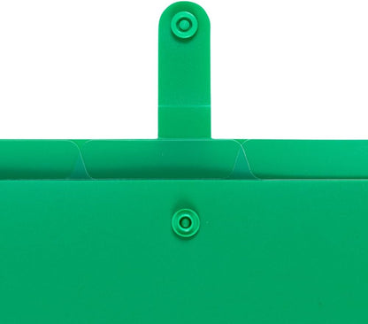 JAM Paper Accordion Folders - 13 Pocket Plastic Expanding File - Legal Size - 10 x 15 - Red - Sold Individually