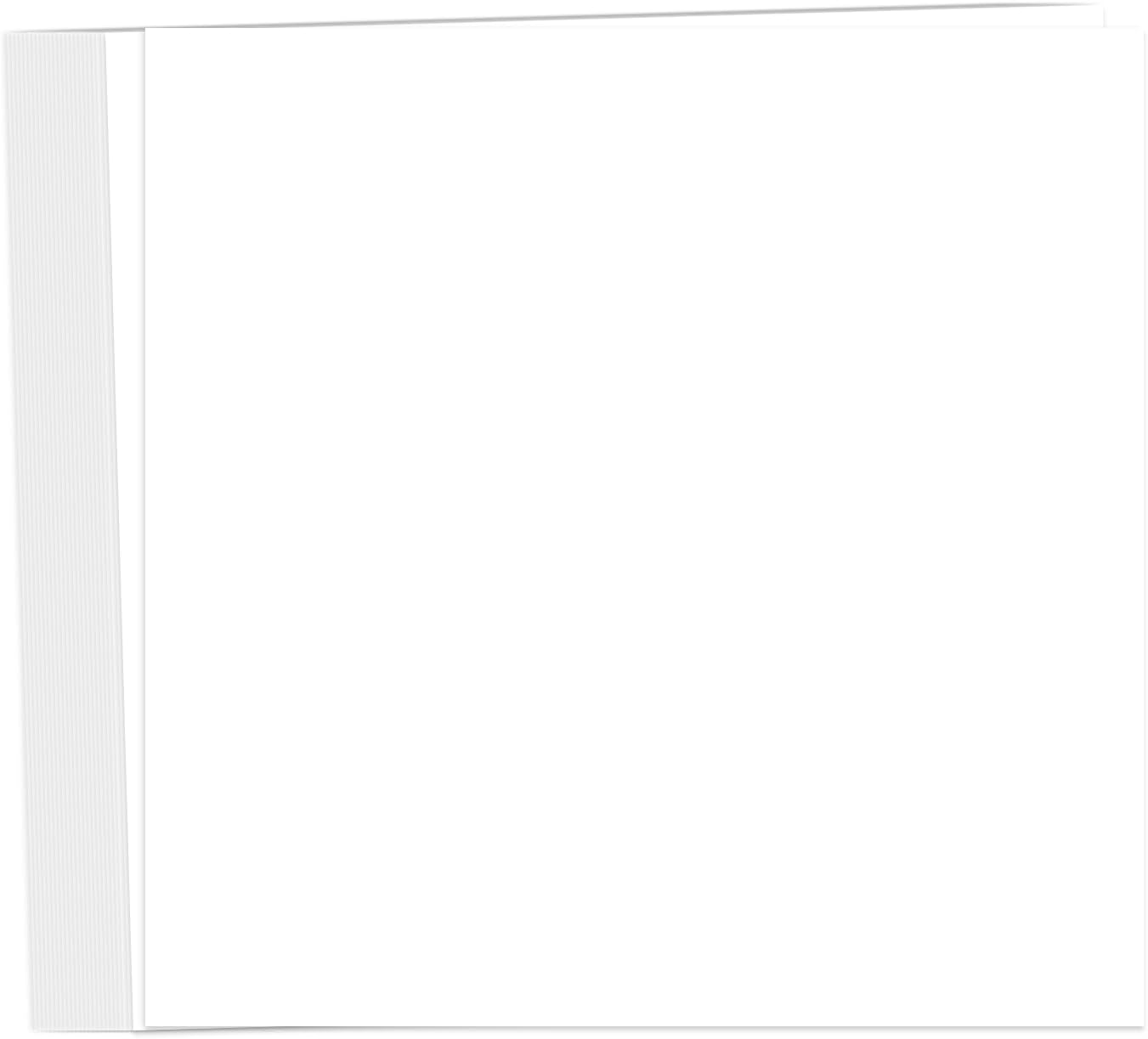 White Cardstock 12x12-24 Sheets Cardstock Paper, Goefun 80lb White Card Stock Paper for Card Making, Cricut, Crafting, Scrapbook, Photo Albums
