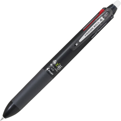 Pilot Frixion Ball Knock 4 Color Gel Ink Multi-Pen, Black (LKFB-80EF-B)