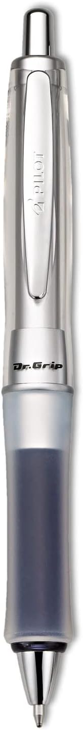 PILOT Dr. Grip Center of Gravity Refillable & Retractable Ballpoint Pen, Medium Point, Black, Single Pen- Ideal for School, Journaling & Office Writing