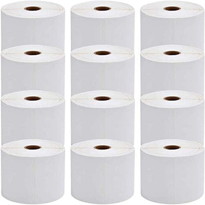MFLABEL 4x6 Thermal Shipping Labels - 2 Rolls of 250, Perforated & Smudge-Proof Direct Thermal Labels Compatible with Rollo, Zebra, for Amazon UPS FedEx Shopify