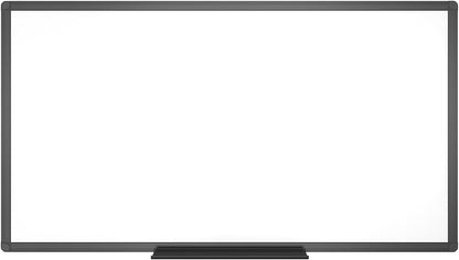 VIZ-PRO Magnetic Dry Erase White Board, 36 X 24 Inches, Black Aluminium Frame