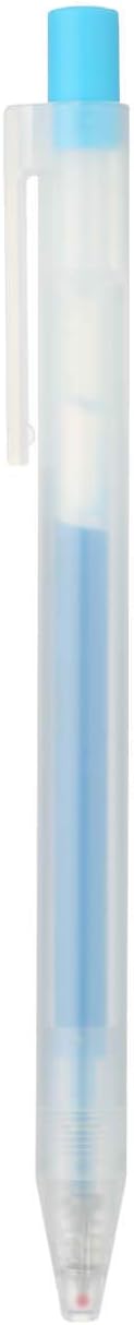 Muji Smooth Gel Ink Ballpoint Pen Knock Type 10-Pieces Set, 0.5 mm Nib Size, Black