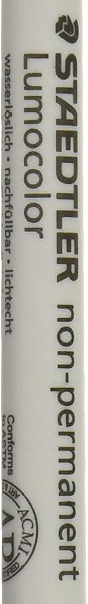 Staedtler Mars Lumocolor Nonpermanent Markers, Fine Point, 10/PK, Black (STD3169)