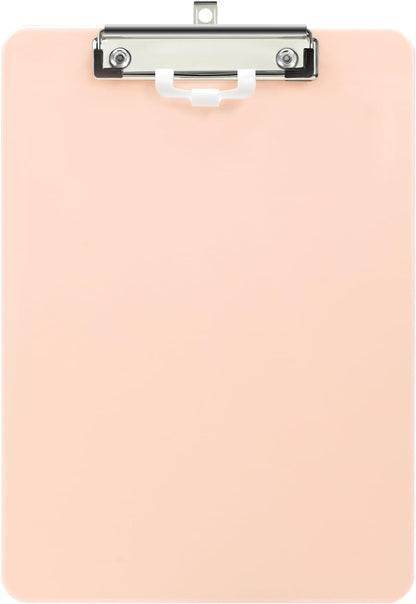 Deli Plastic Clipboard, Clipboards with Low Profile Clip, Standard A4 Letter Size Clipboard for Office, Nurses, Students, and Women, Size 12.4 ×9 Inch, Blue