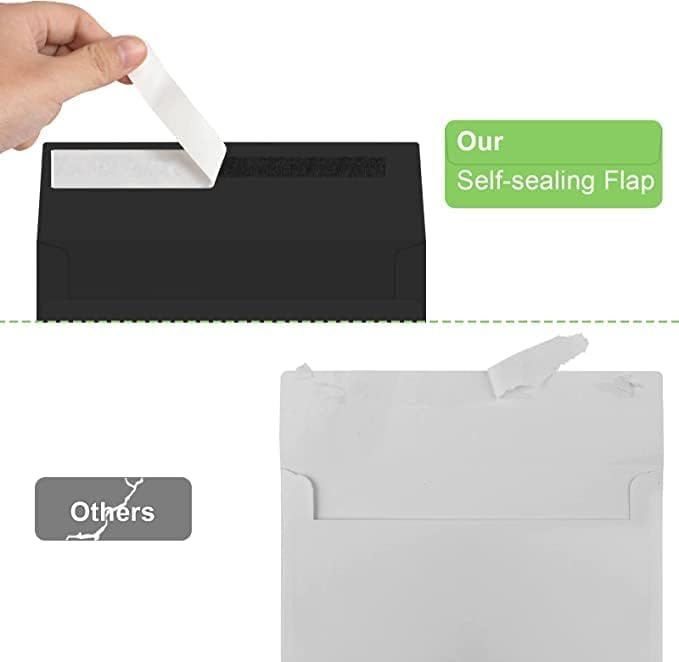 Joyberg 72 Packs #10 Envelopes, Business Envelopes, Envelopes Self Seal, Security Envelopes, Peel and Seal Closure, Size 4-1/8 X 9-1/2 Inches, White, 26LB