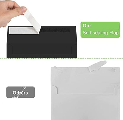 Joyberg 72 Packs #10 Envelopes, Business Envelopes, Envelopes Self Seal, Security Envelopes, Peel and Seal Closure, Size 4-1/8 X 9-1/2 Inches, White, 26LB