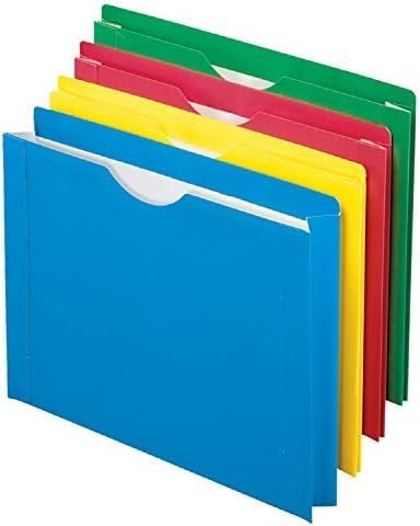 Pendaflex Color Reinforced File Jacket, 2-Inch Expanding Jacket, Letter Size, Assorted Colors, 8 Pack (12003EE)