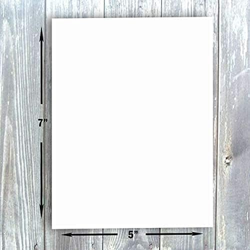 Hamilco Blank Index Cards 6" x 9" Heavyweight Card Stock 80lb Cover White Cardstock Paper - 100 Pack