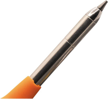KLEIN TOOLS 80188 Skribes 2.8 mm Mechanical Carpenter Pencil with Built-In Sharpener and 10-Pack Graphite Lead Refills, for Deep Hole Marking for Woodworking and Construction