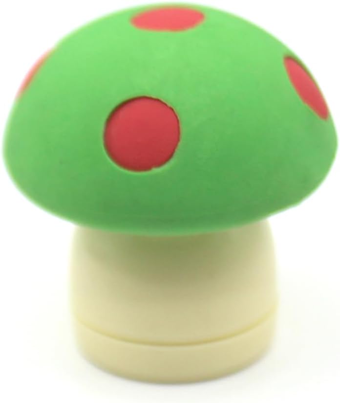Limited Edition Mushroom Eraser and Pencil Sharpener (RED Cap W/Yellow DOTS)