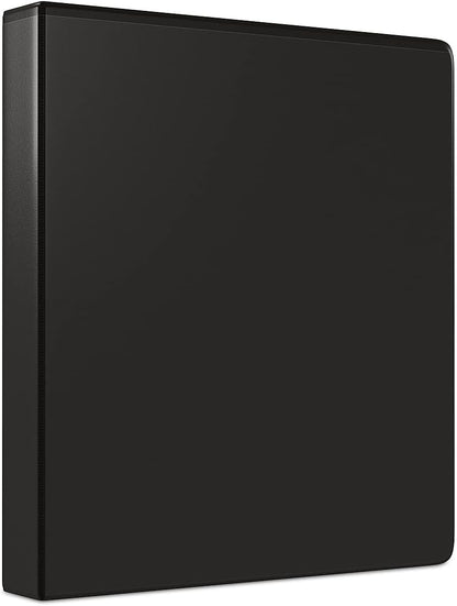 Staples Economy 1-Inch Round Ring Binder, Holds Up to 175 Sheets Each, 12-Pack, White, Lightweight Binders for School & Office