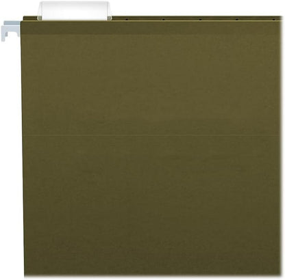 Pendaflex Extra Capacity Reinforced Hanging File, 3", Legal Size, Standard Green, 1/5 Cut, 25/BX (04153x3)