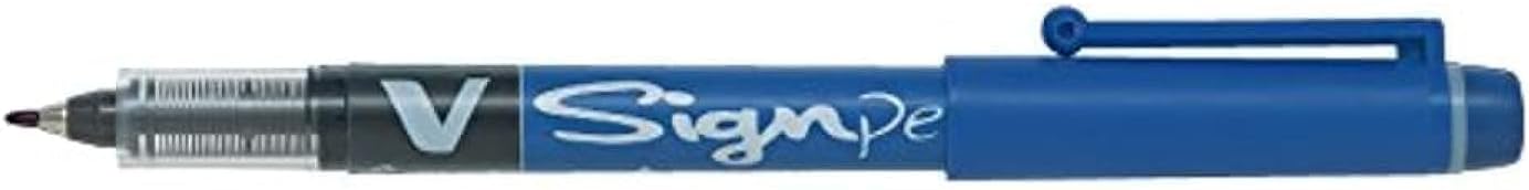 Pilot roller-ball V Sign Pen Liquid Ink 2.0 mm Tip - Black, Box of 12