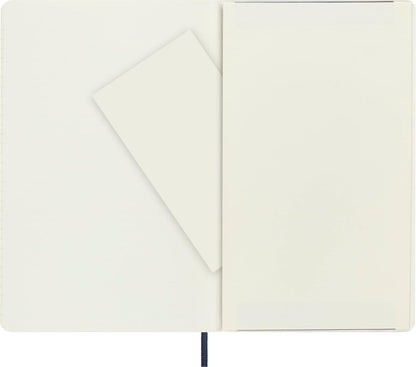 Moleskine Classic Notebook, Soft Cover, Large (5" x 8.25") Ruled/Lined, Sapphire Blue, 192 Pages