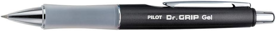 PILOT Dr. Grip Limited Refillable & Retractable Gel Pen, Fine Point, Black, Single Pen - Ideal for School, Journaling & Office Writing