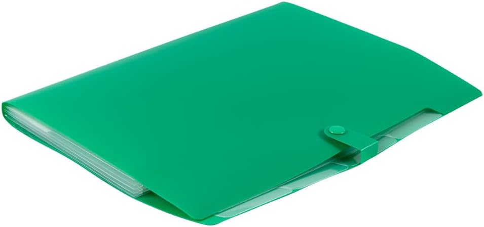 JAM Paper Accordion Folders - 13 Pocket Plastic Expanding File - Legal Size - 10 x 15 - Red - Sold Individually