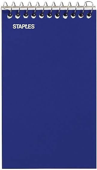 STAPLES Memo Pads, 3” x 5”, College Ruled, Assorted Colors, 75 Sheets/Pad, 5‑Pack