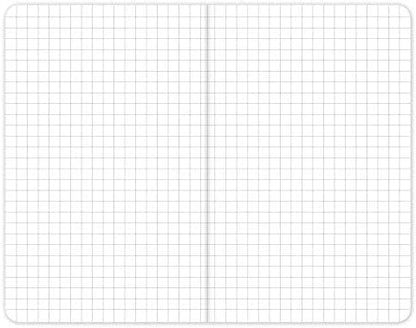 Elan Publishing Company Field Notebook/Pocket Journal - 3.5"x5.5" - Kraft - Graph Memo Book - Pack of 5