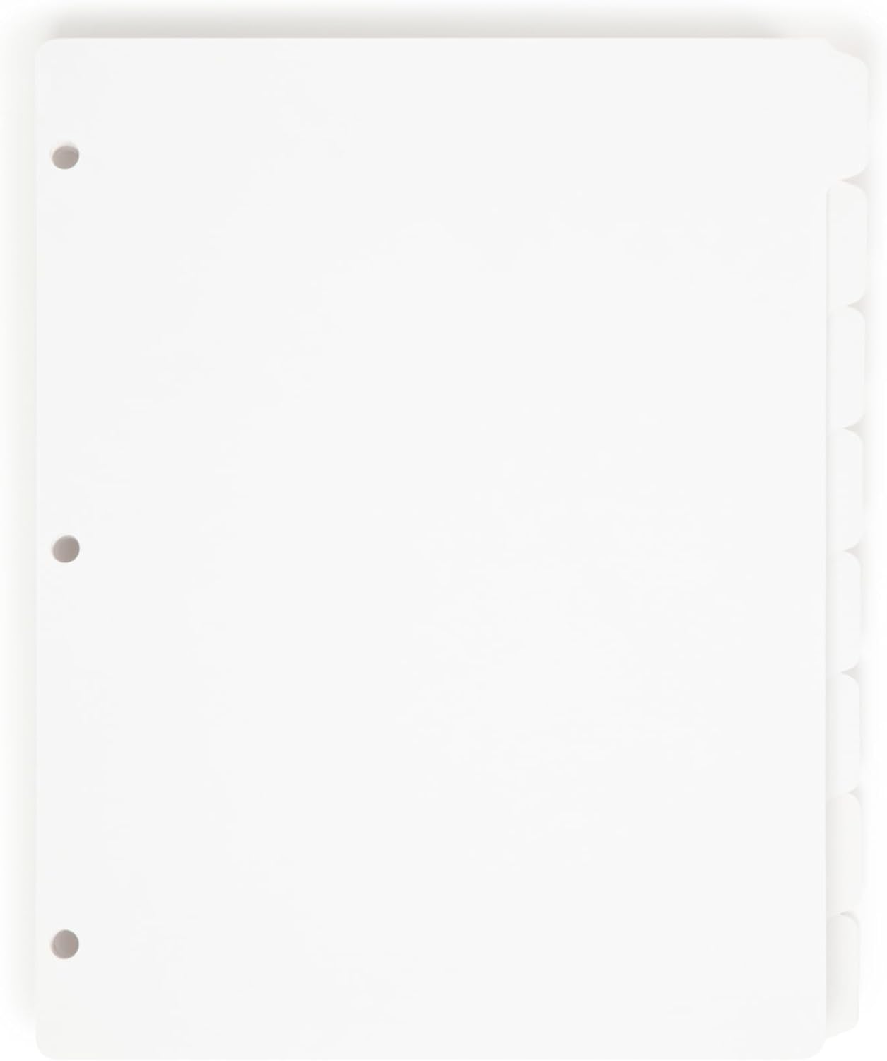 Smead Binder Dividers, Pack of 96, Includes 12 Sets of 1/8-Cut Letter Size Index Dividers, Pre-Punched 3-Hole, Plain Paper Tabs for Easy Labeling, Ideal for School, Office or Home Organization (89418)
