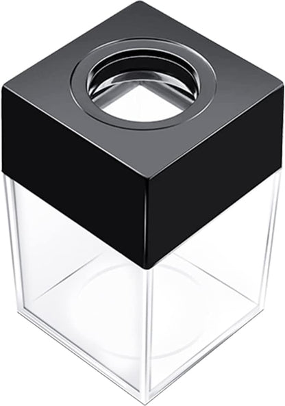 grwanpen® Extra Large Magnetic Paper Cilp Dispenser, 500 Clip Capacity ,Black,1 pack