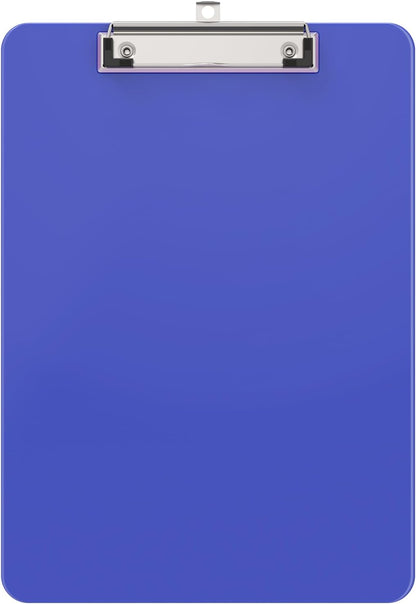 Plastic Clipboards 2 Pack, A4 Black Clip Board 8.5x11 for Classroom, Students, Kid, Woman, Size 9" x 12.5" with Low Profile Clip, Office & School Supply