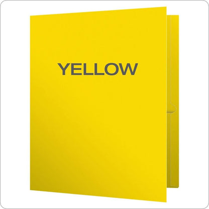 Oxford Twin-Pocket Folders, Textured Paper, Letter Size, Dark Blue, Holds 100 Sheets, Box of 25 (57538EE)