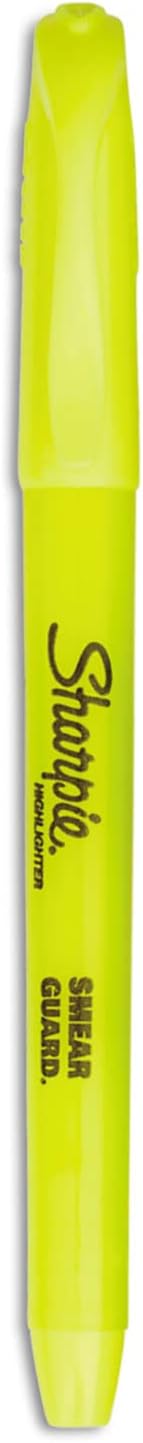 Sharpie Pocket Highlighters, Chisel Tip, Fluorescent Yellow, 36 Count - Office Supplies, Bible Study, Classroom Essentials
