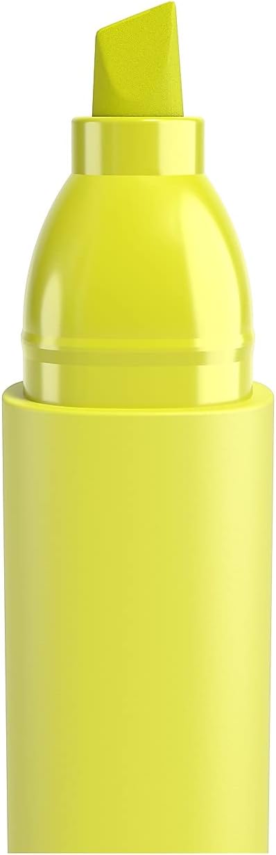 TRU RED Pocket Highlighters with Grip, Chisel Tip, Yellow, 15 Pack – Compact Highlighting Markers for Notes & Documents