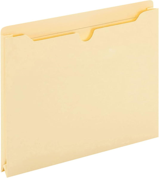 Office Depot Manila File Jackets, 1in. Expansion, 8 1/2in. x 11in., Box of 50, OD24910