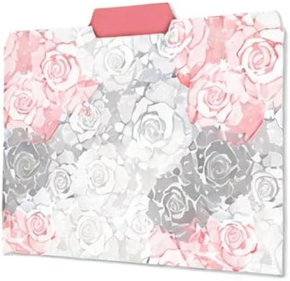 Current Floral Fun File Folders Value Pack - Bulk Set of 24, 6 Pretty Decorative Designs, 1/3 Cut Tabs, Heavy-Duty Paper Stock, Office Supplies for Home & Work, 9-½” x 11-¾” Letter Size