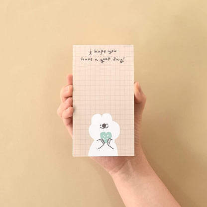 Monolike Memopad Memories design B SET - 4 Packs, 4 Different Designs, 100 Sheets Per Pad, Total 400 Sheets, Note pads, Writing pads, 3.15 x 4.17 Inches