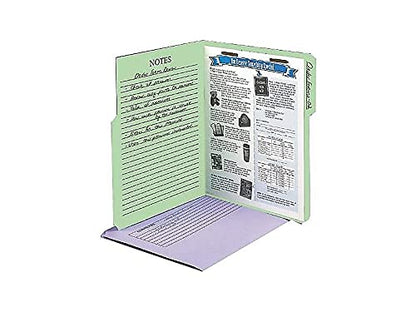Pendaflex 45270 Printed Notes Folders with Fastener, 1/3 Cut Top Tab, Letter, Assorted (Pack of 30)