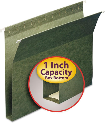 Box Bottom Hanging File Folder, 1" Expansion, Letter Size, 25 per Box (64239)
