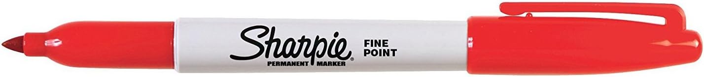 Sharpie Permanent Markers, Fine Point, Black, 12 Count