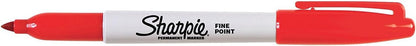 Sharpie Permanent Markers, Fine Point, Black, 12 Count