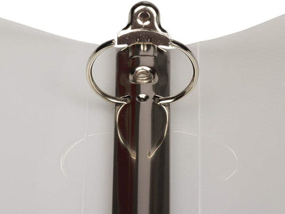 JAM PAPER Plastic 0.75 inch Binder - Clear 3 Ring Binder - Sold Individually