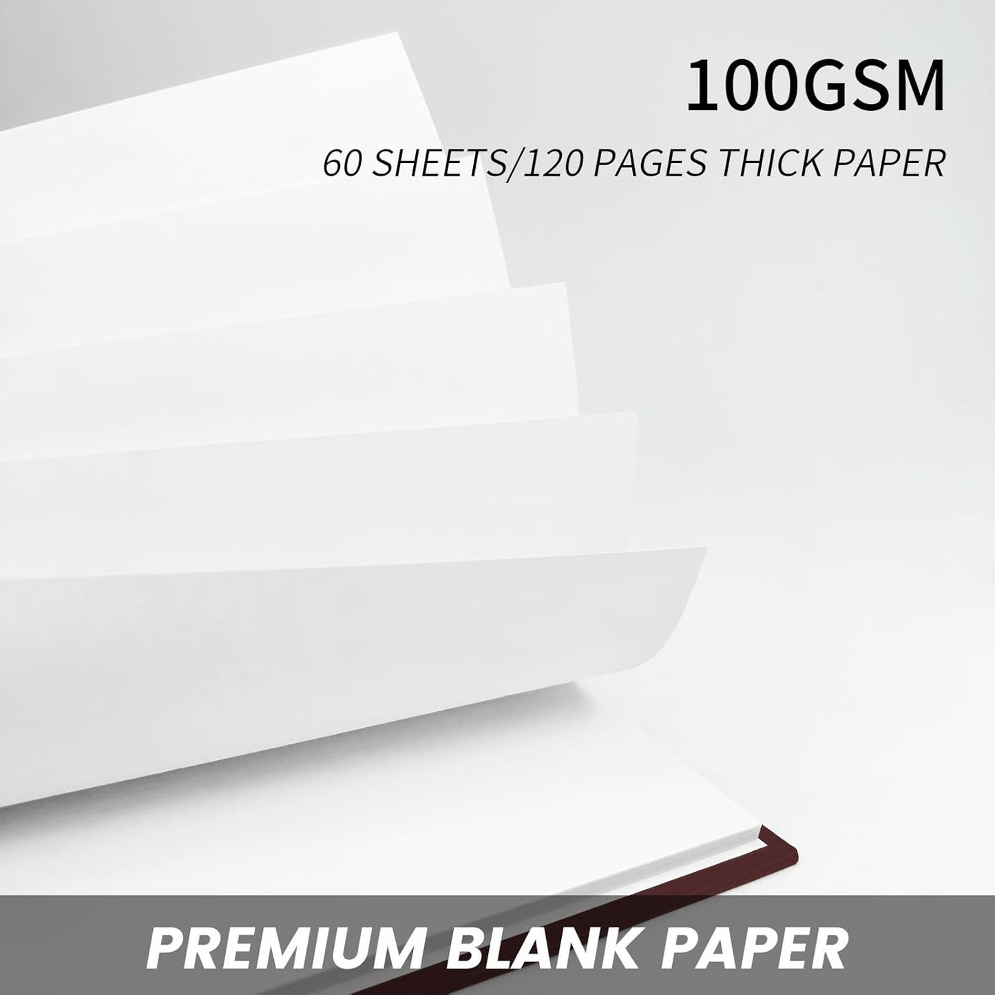 Lined Notebook Spiral Notebook 8.5" x 11"-4 Pack Large Journal Hardcover Notebook 7mm College Ruled Notebook 120 Pages 100 GSM Thick Hardcover Journal for School (LINED, Mult-color)