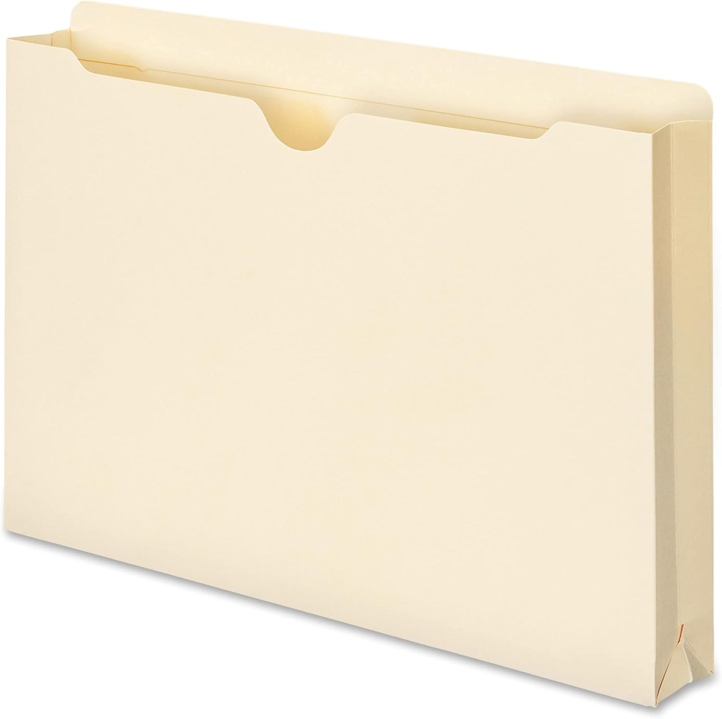 Smead File Jacket, Reinforced Straight-Cut Tab, 1-1/2" Expansion, Legal Size, Manila, 50 per Box (76540) (Pack of 1)