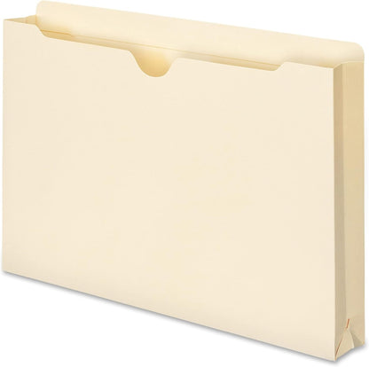 Smead File Jacket, Reinforced Straight-Cut Tab, 1-1/2" Expansion, Legal Size, Manila, 50 per Box (76540) (Pack of 1)